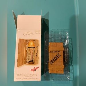 “A Christmas Story” leg lamp ornament from Hallmark (still in crate)